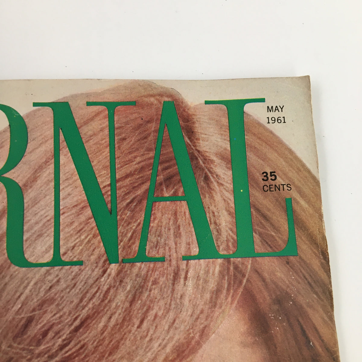 Top section of the Ladies' Home Journal Magazine May 1961 cover displaying the magazine's title, date, and price.