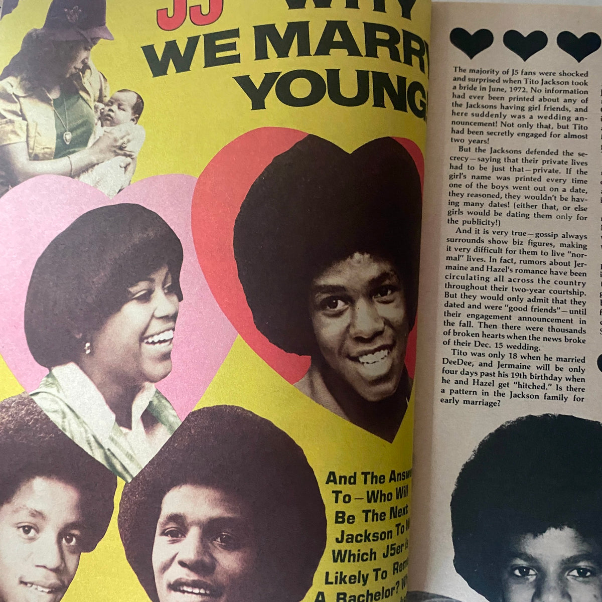 Vintage 16 Magazine March 1974 Randy Mantooth, The Jackson 5 w Poster
