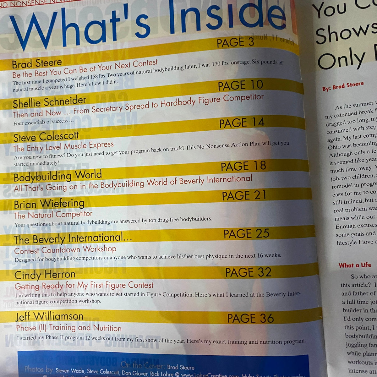 No Nonsense Newsletter Magazine Vol 11 No. 4 Brad Steere No Label
