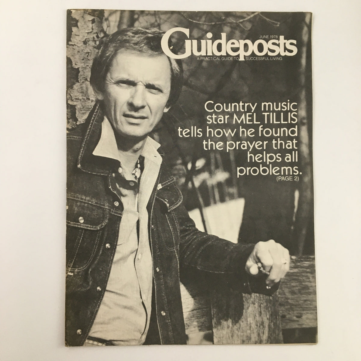 Cover of Guideposts Magazine June 1978 featuring country music star Mel Tillis, with the headline 'Country music star MEL TILLIS tells how he found the prayer that helps all problems.'