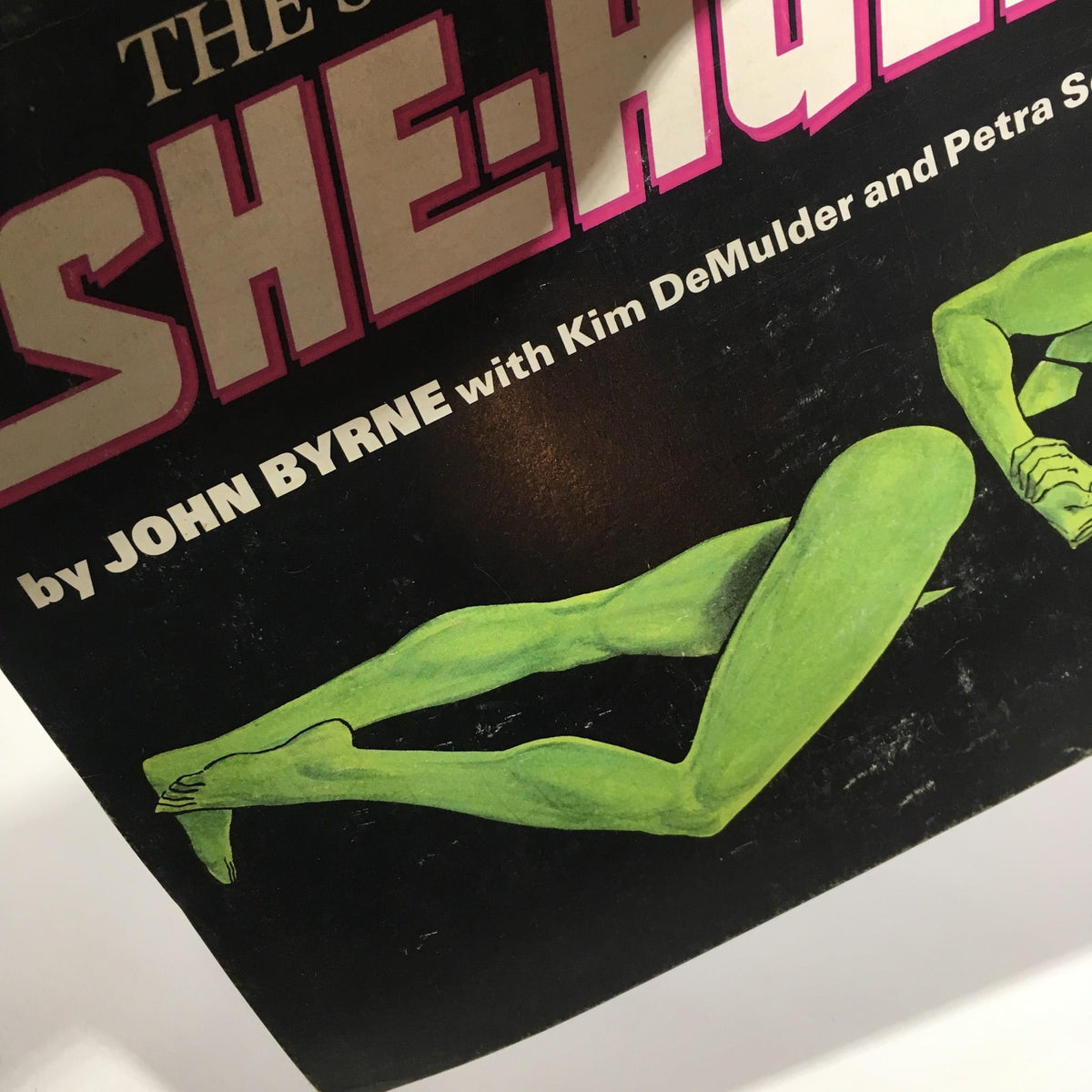 Illustration of the She-Hulk from Stan Lee Presents: The Sensational She-Hulk magazine, depicting her iconic green legs and feet.
