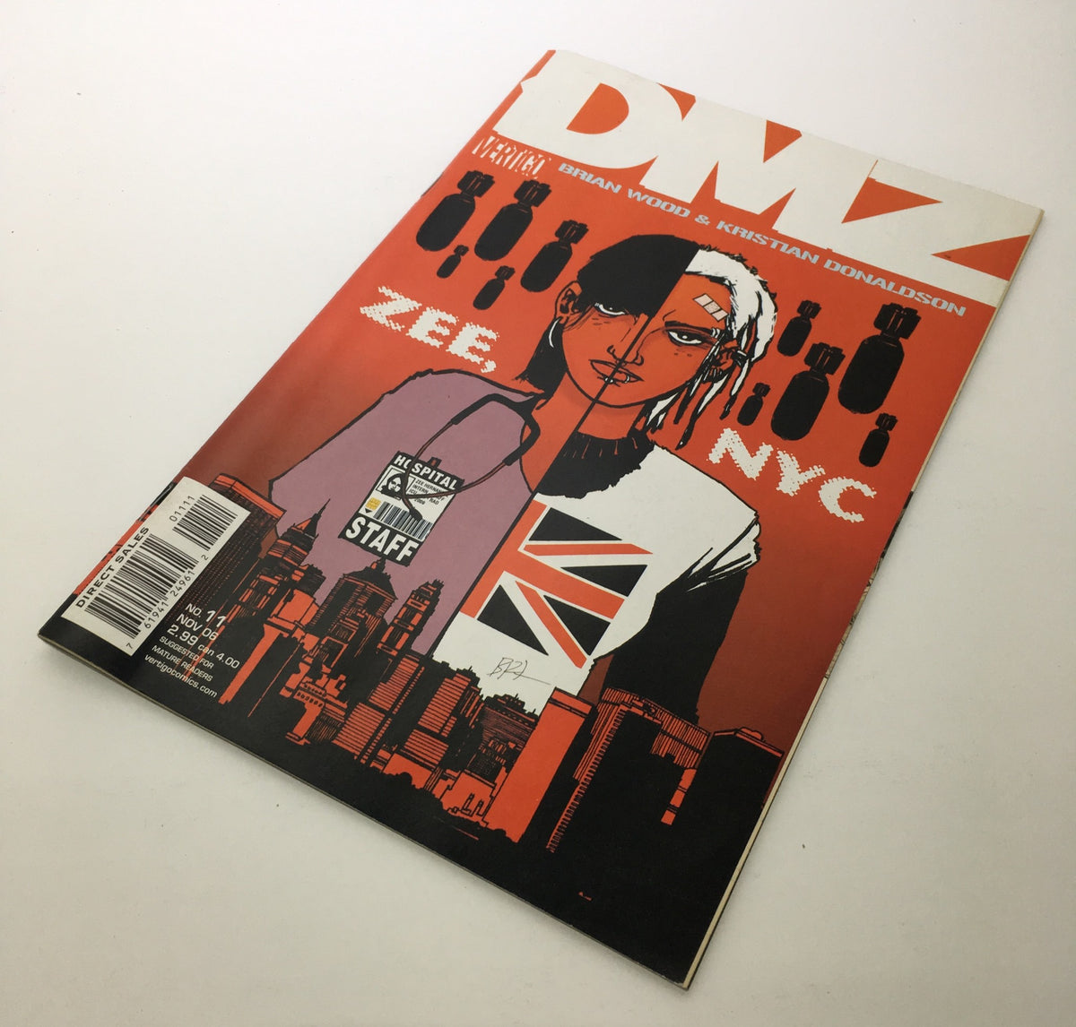 DMZ #11 Vertigo Brian Wood & Kristian Donaldson Zee, NYC