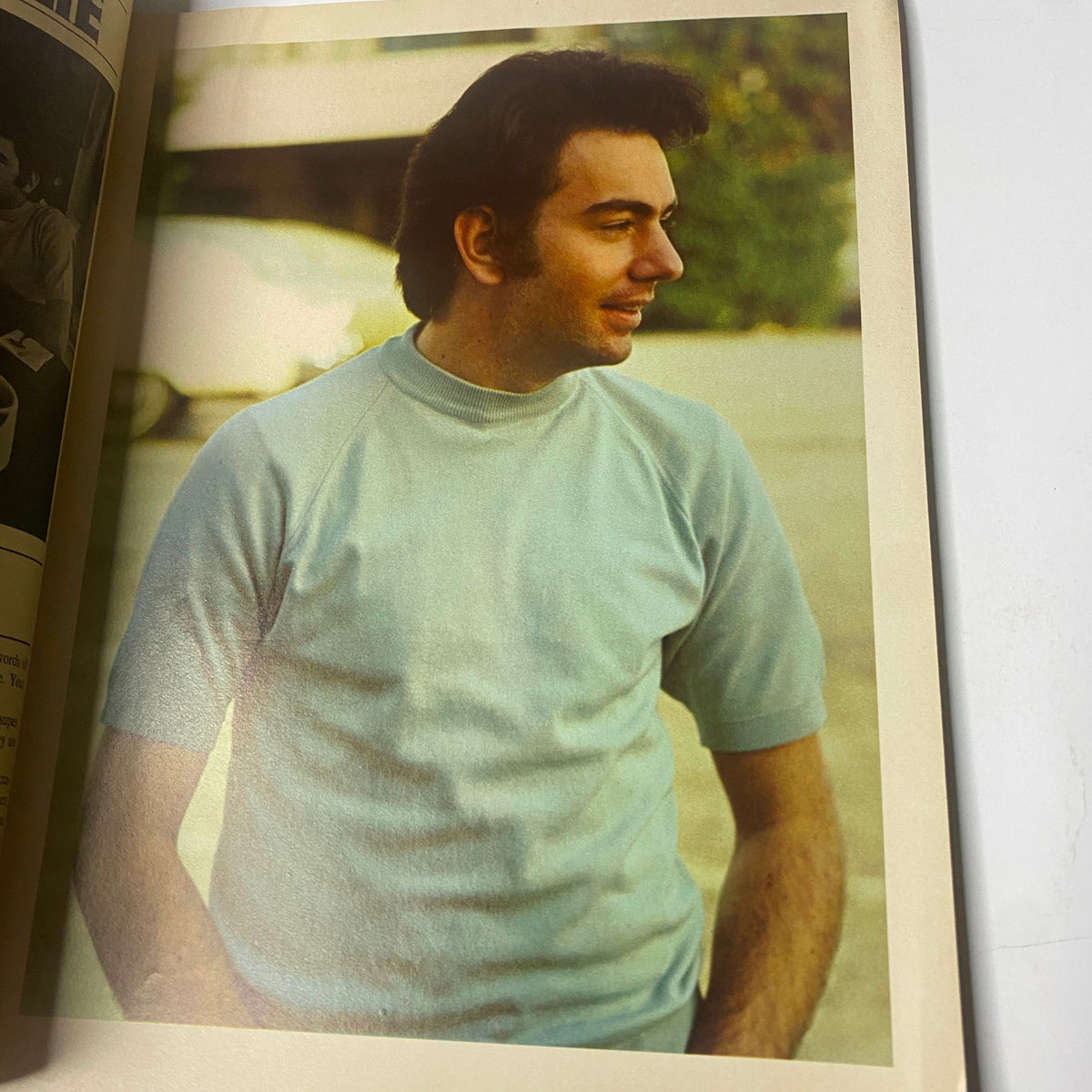 Page from Teen Set Magazine April 1967 showcasing a portrait of a male celebrity in vintage attire, reflecting 1960s pop culture.