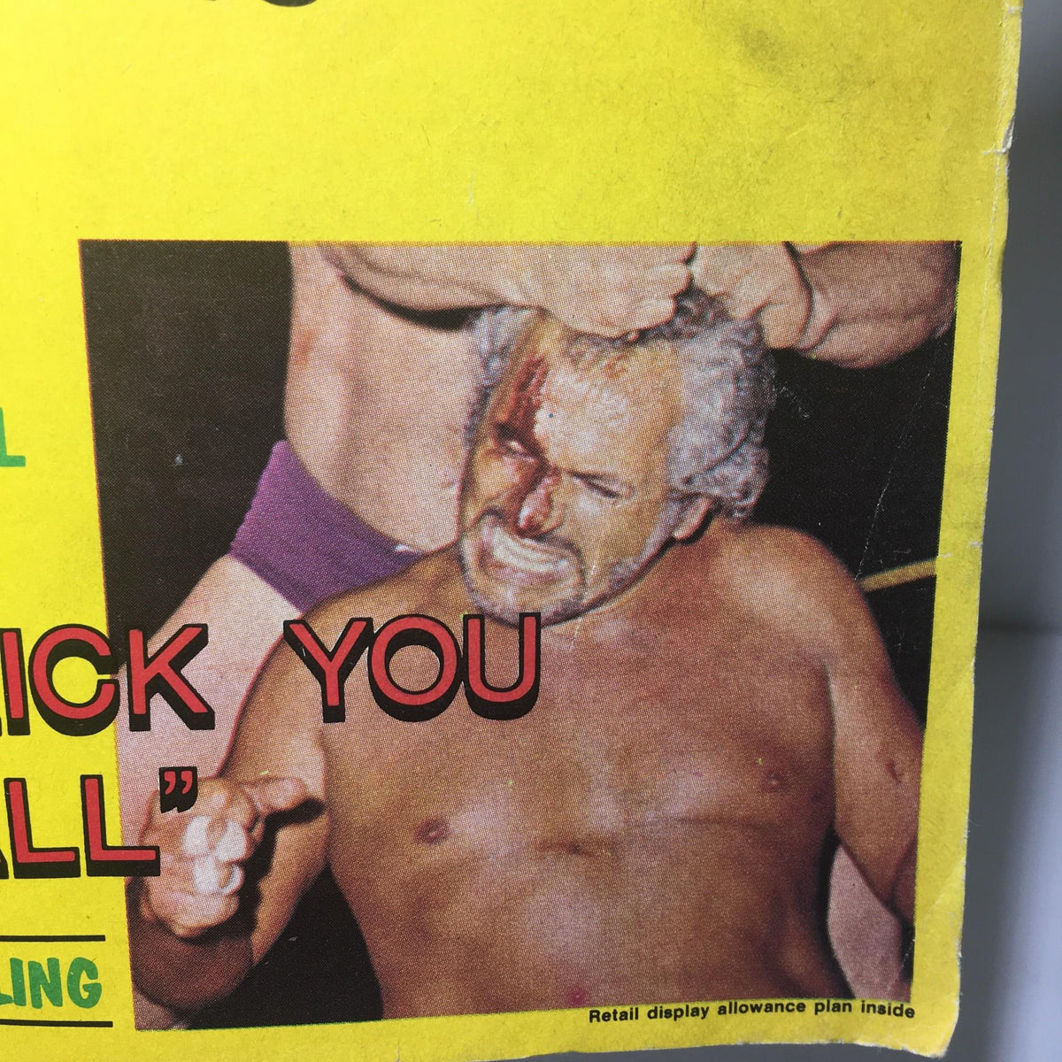 Wrestling Monthly Magazine May 1977 featuring Kevin Sullivan, showcasing an intense wrestling scene with Kevin Sullivan displaying emotion during a match.