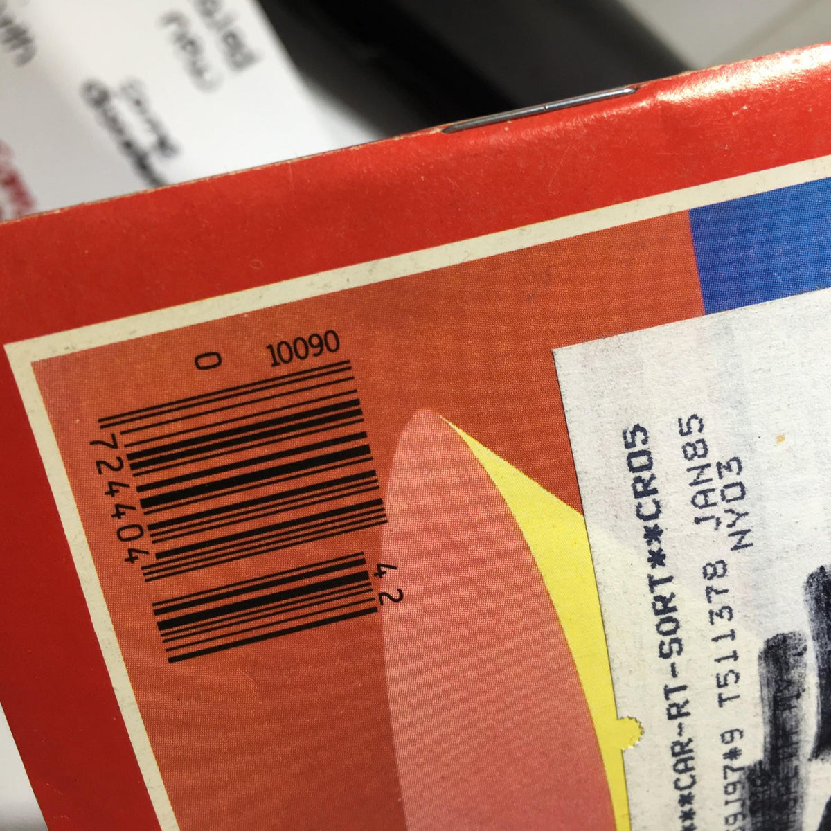 Back cover of Time Magazine dated October 15, 1984, showing the magazine's barcode and address label for authenticity.
