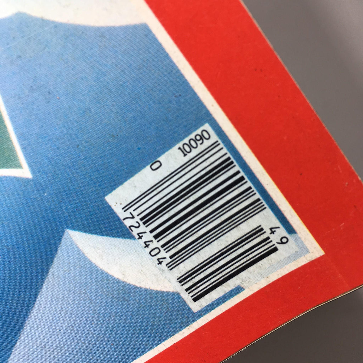 Barcode detail from the vintage Time Magazine issue titled "America's Banks Awash in Trouble," dated December 3, 1984.