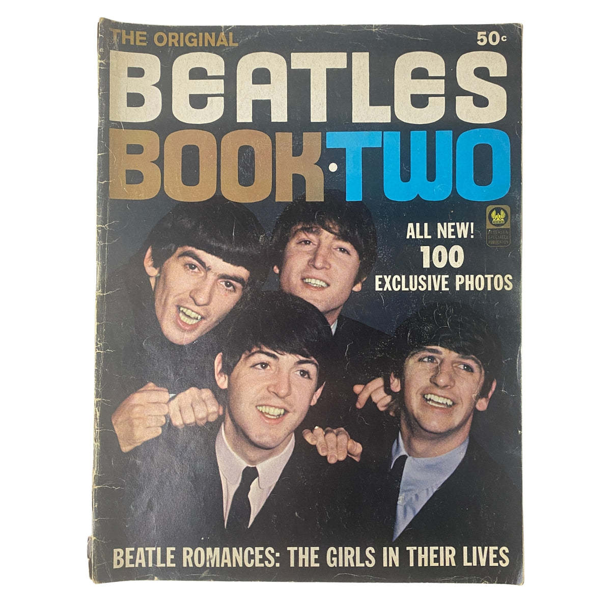 1964 The Original Beatles Book Two - Cover showcasing the Beatles with photos, capturing the essence of Beatlemania.