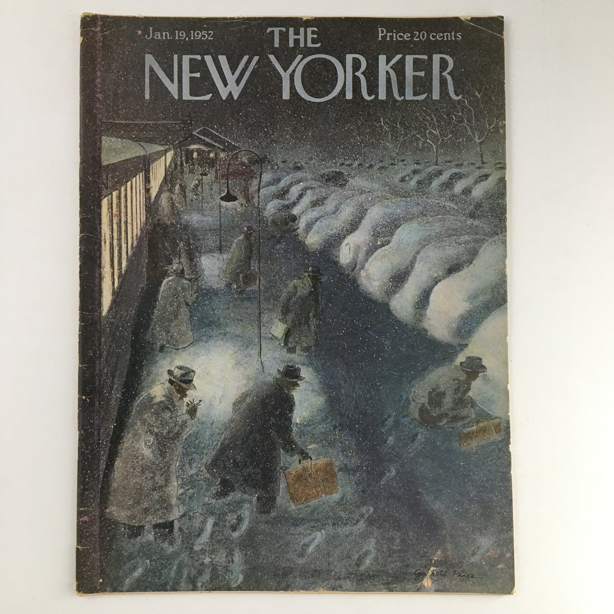 The New Yorker Magazine January 19 1952 Theme Cover by Garrett Price No Label