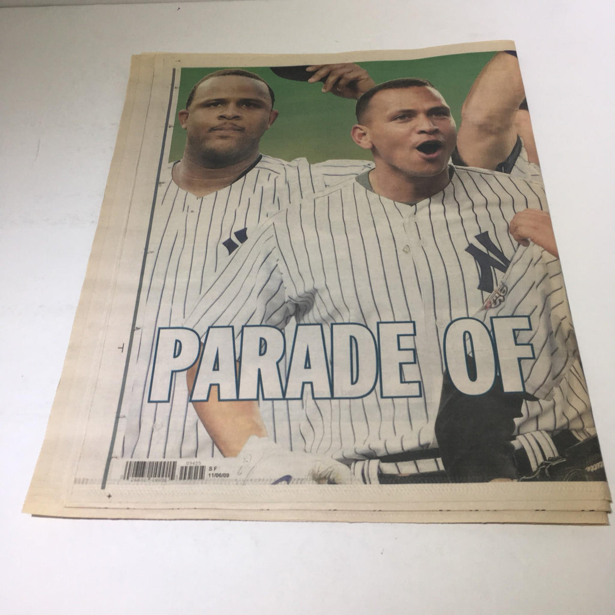 NY Daily News: Nov 6 2009 Parade of Champions World Series Celebration Special focusing on Yankees players with a strong emphasis on the phrase 'PARADE OF'.