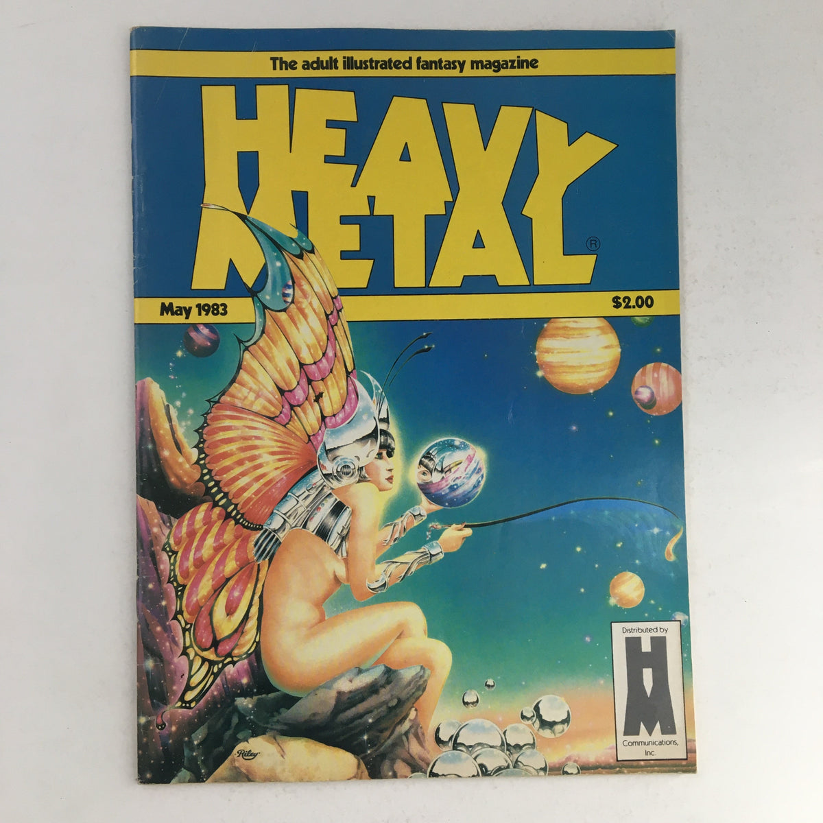 Cover of Heavy Metal Magazine May 1983 showcasing vibrant fantasy artwork. Title: Heavy Metal Magazine May 1983 The City that Didn't Exist.