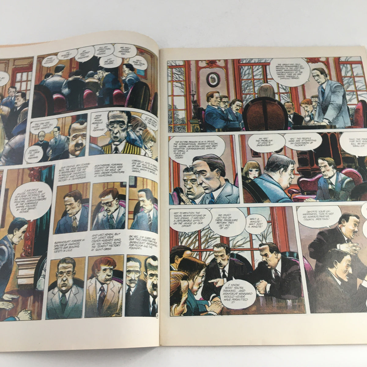 Illustrative comic page from Heavy Metal Magazine May 1983 depicting a narrative scene. Title: Heavy Metal Magazine May 1983 The City that Didn't Exist.