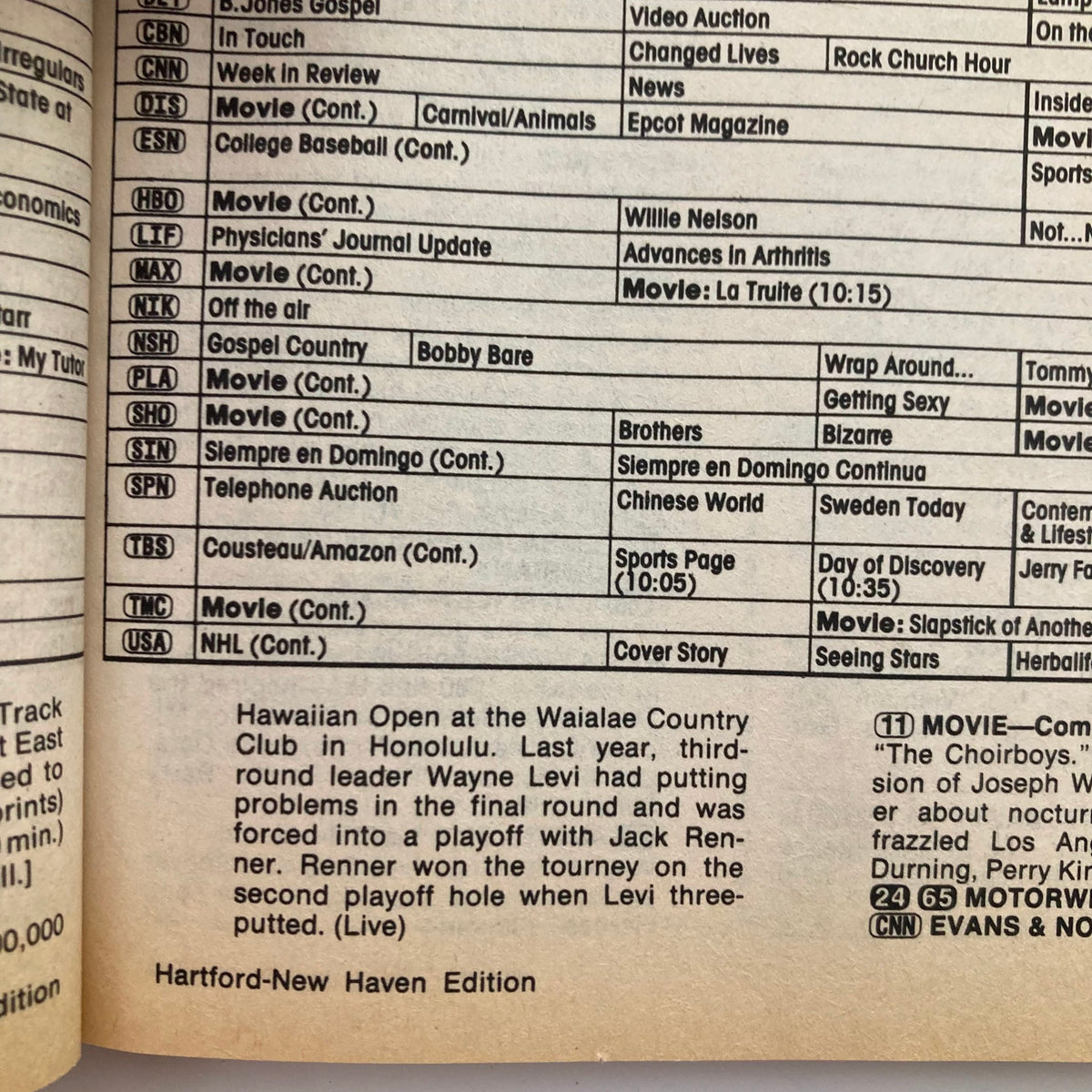 Interior page of TV Guide Magazine February 9 1985, highlighting the programming guide and listings for Hartford-New Haven edition, detailing entertainment options for that week.