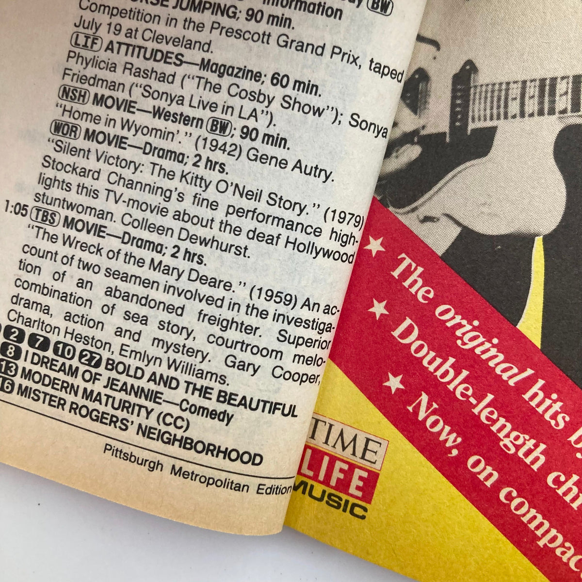 Interior page of TV Guide Magazine August 1 1987, displaying television program listings and features relevant to the era, highlighting shows like 'Mister Rogers' Neighborhood' and 'The Young and the Restless'.