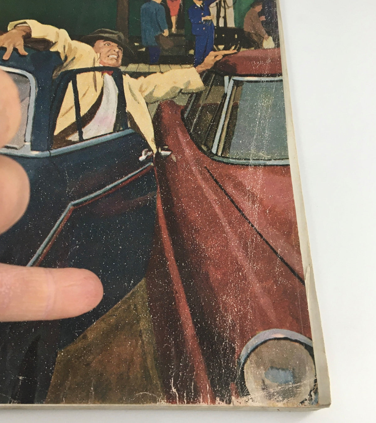 Cover image of The Saturday Evening Post March 5, 1960 issue highlighting a dramatic scene with a man reaching out from a car, showcasing the vintage aesthetic associated with the publication featuring Nikita Khrushchev.