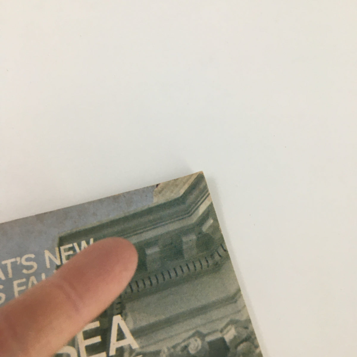 Detailed view of the edge of The Saturday Evening Post magazine from October 7, 1967, highlighting the text about content including the Forrestal Fire at Sea.