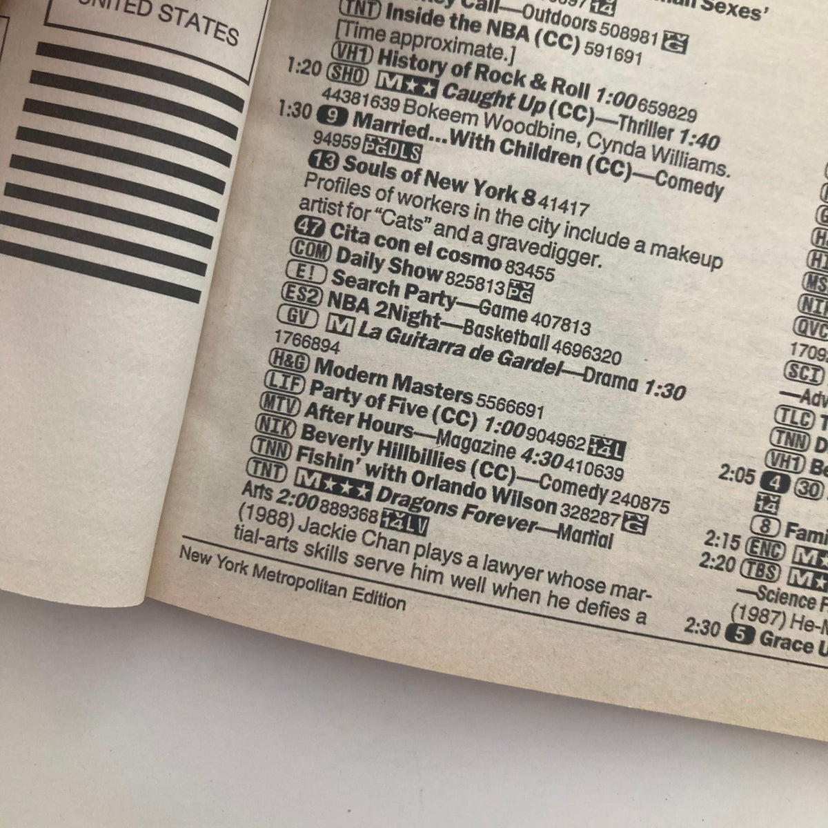 Interior page of TV Guide Magazine March 25, 2000, featuring a television listings section including shows like 'Modern Masters' and 'After Hours'.