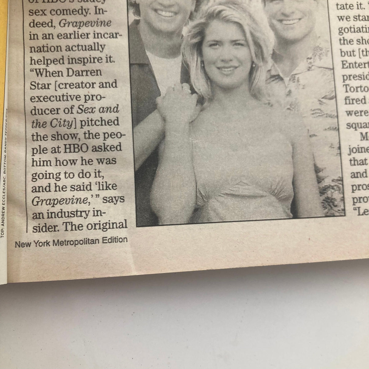 Image from TV Guide Magazine February 12, 2000 showcasing a nostalgic moment featuring actors Sean Hayes and Eric McCormack, icons from the hit show Will & Grace, providing insights into early 2000s television culture.