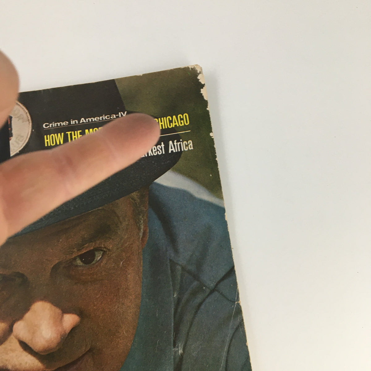 Close-up detail of The Saturday Evening Post cover from November 9, 1963, emphasizing the top section with headlines and Bob Hope's Best Golf Stories.