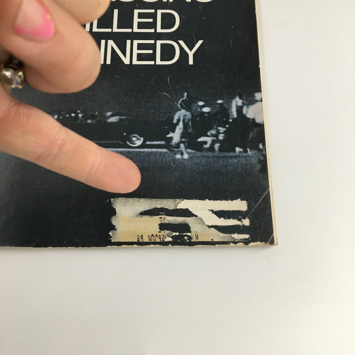 Image of the December 2, 1967 edition of The Saturday Evening Post featuring the John F. Kennedy tragedy feature, showing a close-up of the magazine cover with minor signs of wear and an address label.