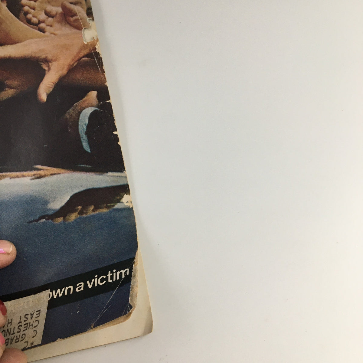 Back cover of The Saturday Evening Post dated October 31, 1964, displaying wear and historical context related to the Lyndon B. Johnson special feature.