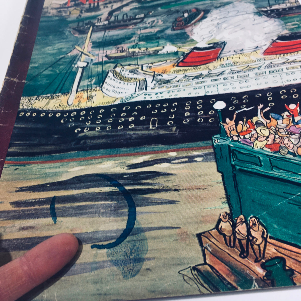The New Yorker: June 9, 1951 - Cover art featuring a colorful depiction of a bustling port scene, including ships and animated characters, showcasing the artistic style of Abe Birnbaum.