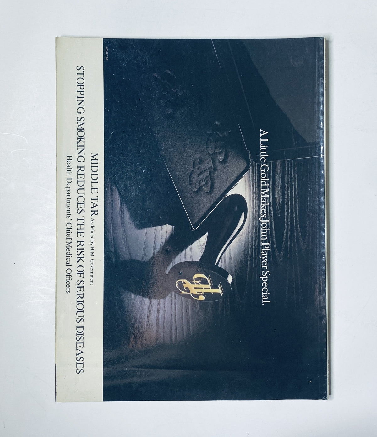 Back cover of the May 1987 Car Magazine featuring a design that emphasizes health awareness with a message about stopping smoking, unrelated to the automotive theme.