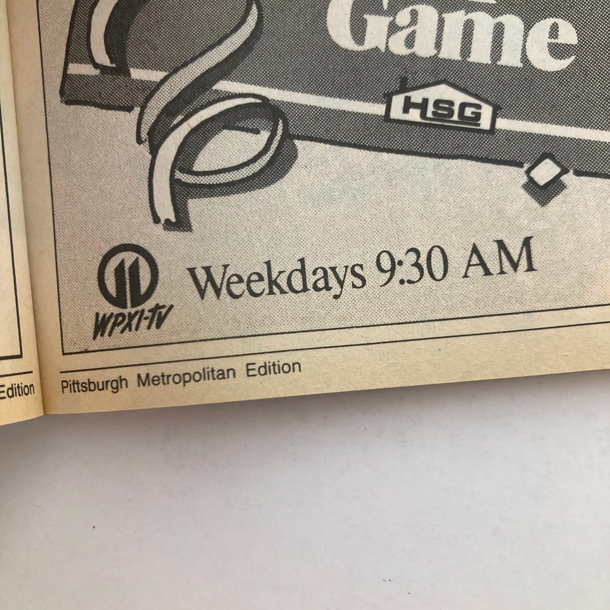 Inside page of TV Guide Magazine June 27 1987, showcasing a program schedule for WPXI-TV Pittsburgh. Edition emphasizes weekday programming at 9:30 AM.