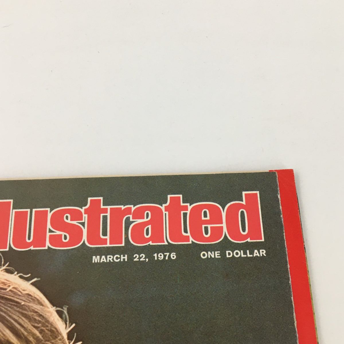 Top section of the cover of Sports Illustrated Magazine March 22, 1976, displaying the magazine title and release date.