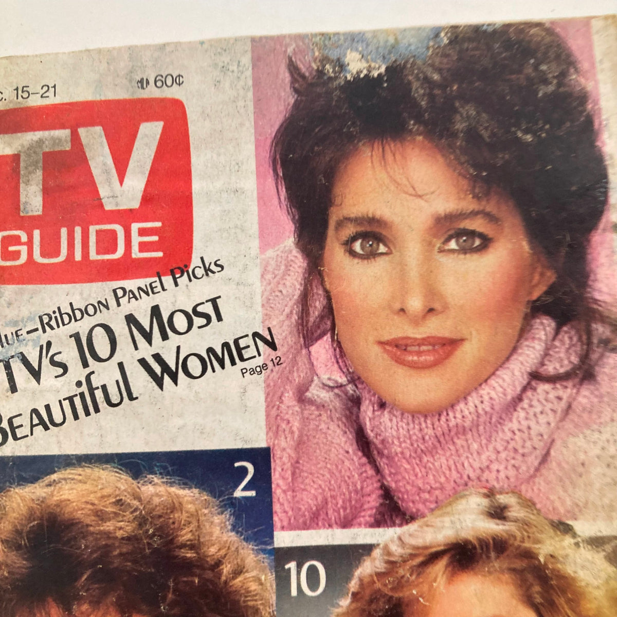 Cover of TV Guide Magazine December 15 1984 featuring Priscilla Presley, highlighting TV's 10 Most Beautiful Women.