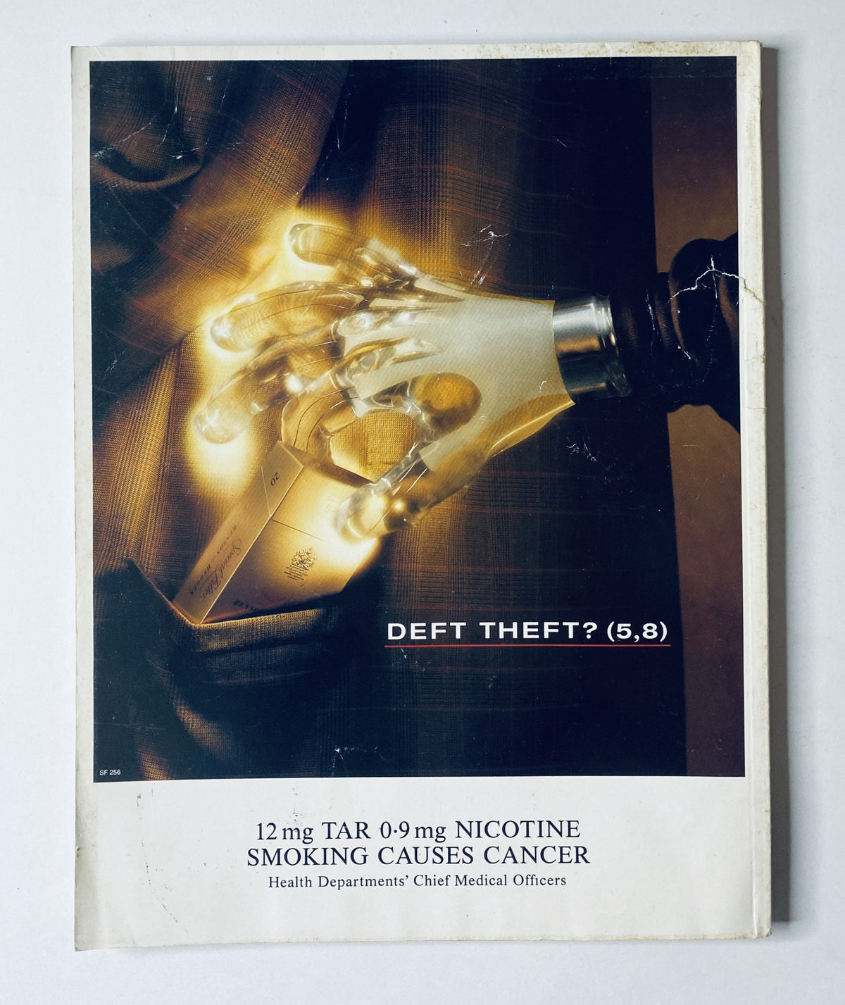 Cover of CAR Magazine from November 1994 showcasing a dramatic image of a hand with a glowing object, with the title 'Deft Theft?' prominently displayed. The issue features comparisons of Jaguar XJ6 vs Range Rover, Bugatti EB110, and Lotus Escort RS, providing car enthusiasts with insights into these iconic vehicles.