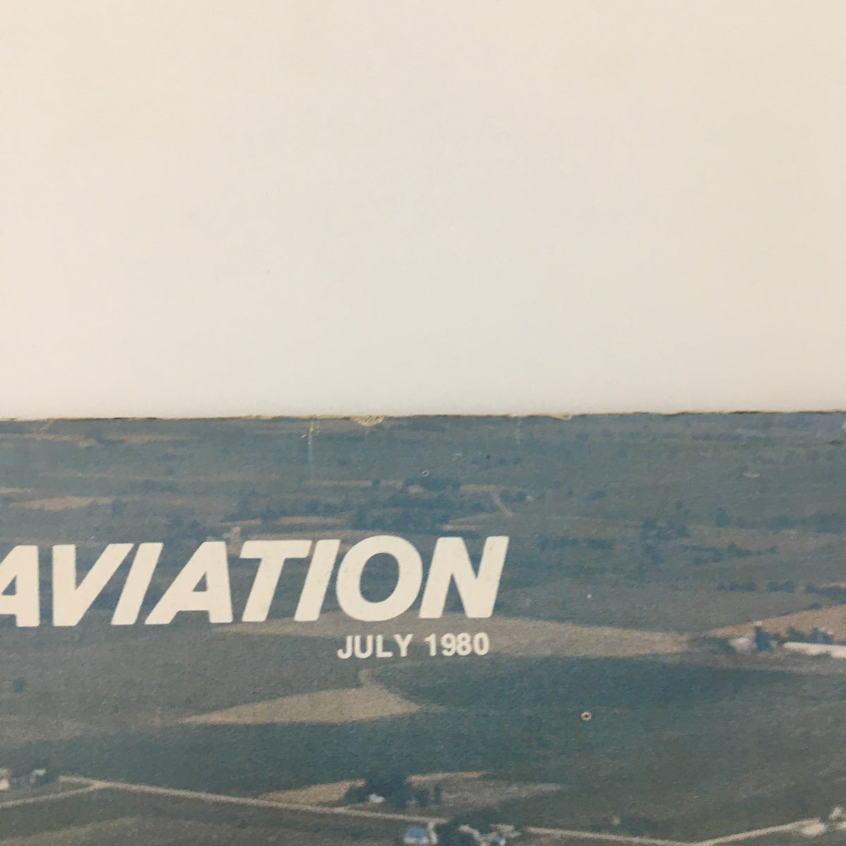 Top portion of the cover of Sport Aviation Magazine July 1980 showcasing the magazine title and date.