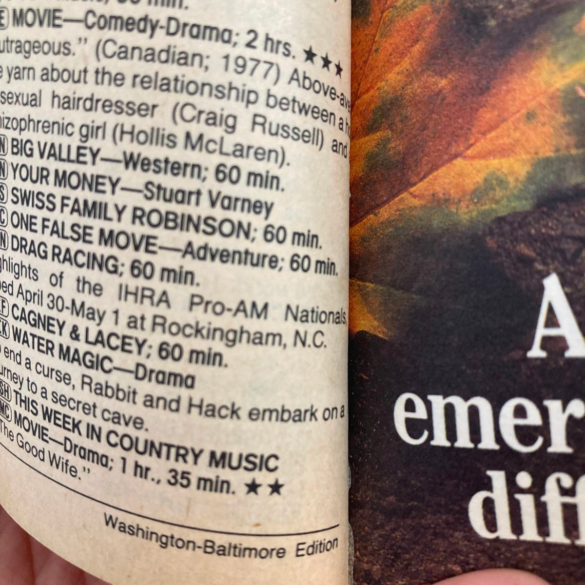 Inside page of TV Guide Magazine May 28 1988, displaying television listings and descriptions including titles like Cagney & Lacey and Swiss Family Robinson.