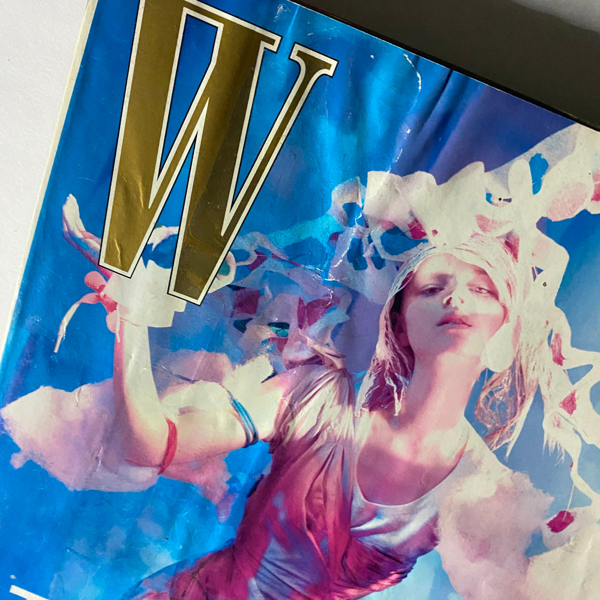Close-up view of the W Magazine November 2006 cover highlighting model Freja Beha Erichsen, displaying the artistic elements and the magazine's logo prominently.