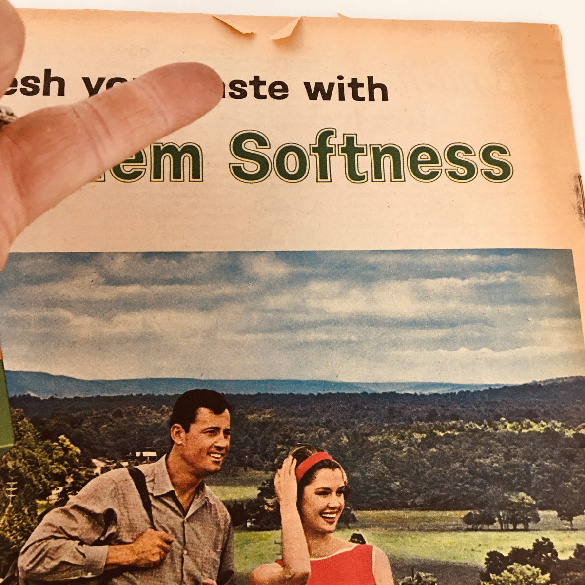 Vintage VTG This Week Magazine cover from December 13, 1964 featuring The Smiths Go Skating, showcasing a picturesque landscape with a couple enjoying the outdoors.