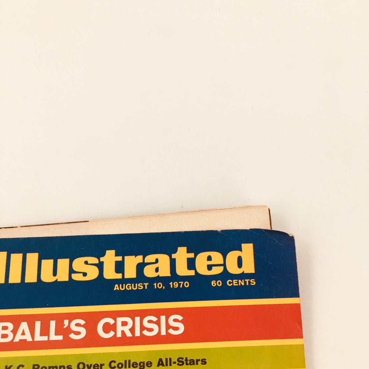 Cover of Sports Illustrated Magazine August 10, 1970 featuring the title and subtitle regarding sports and Mike Garrett.