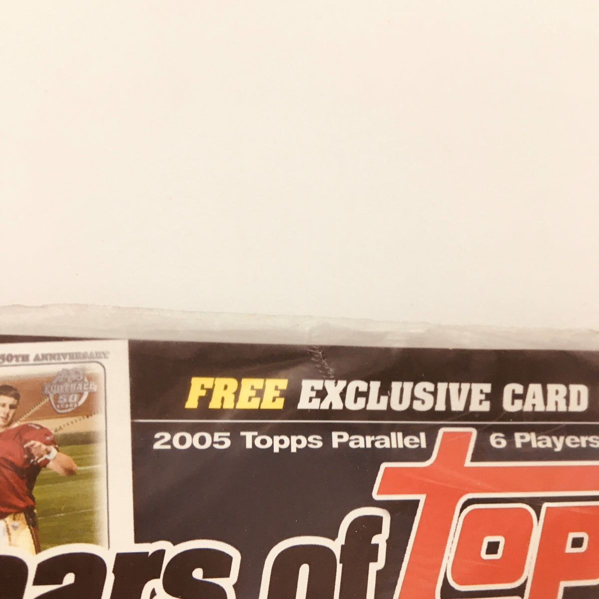 Tuff Stuff 2005 Official Topps 50th Anniversary Issue Joe Namath magazine cover showcasing a promotional design celebrating Topps football.