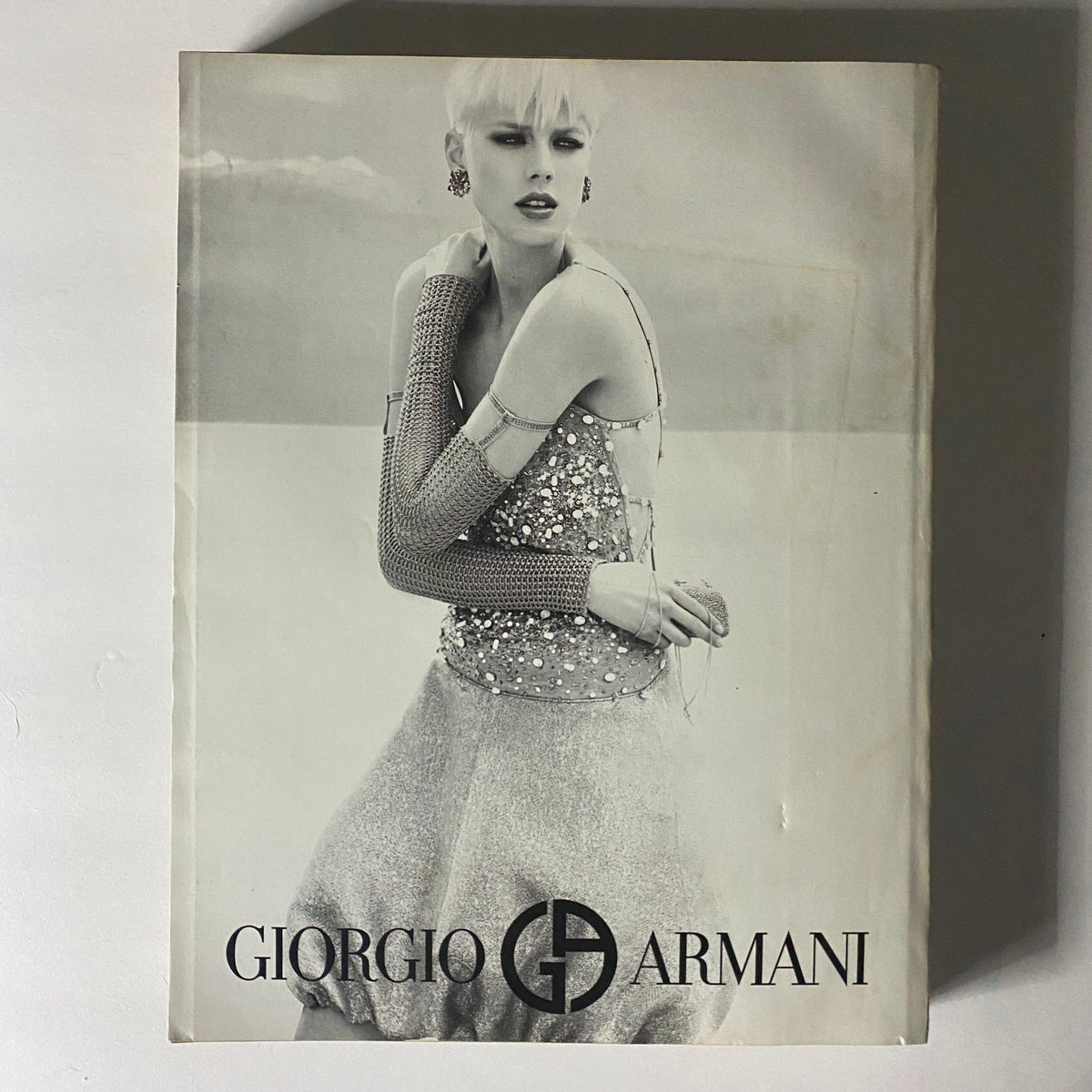 Giorgio Armani fashion campaign showcasing a glamorous design with elegant styling, featured in W Magazine September 2007.