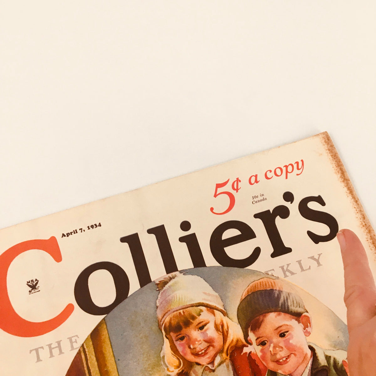 Vintage Collier's Magazine April 7 1934 Easter Bunnies by Francis Tipton Hunter