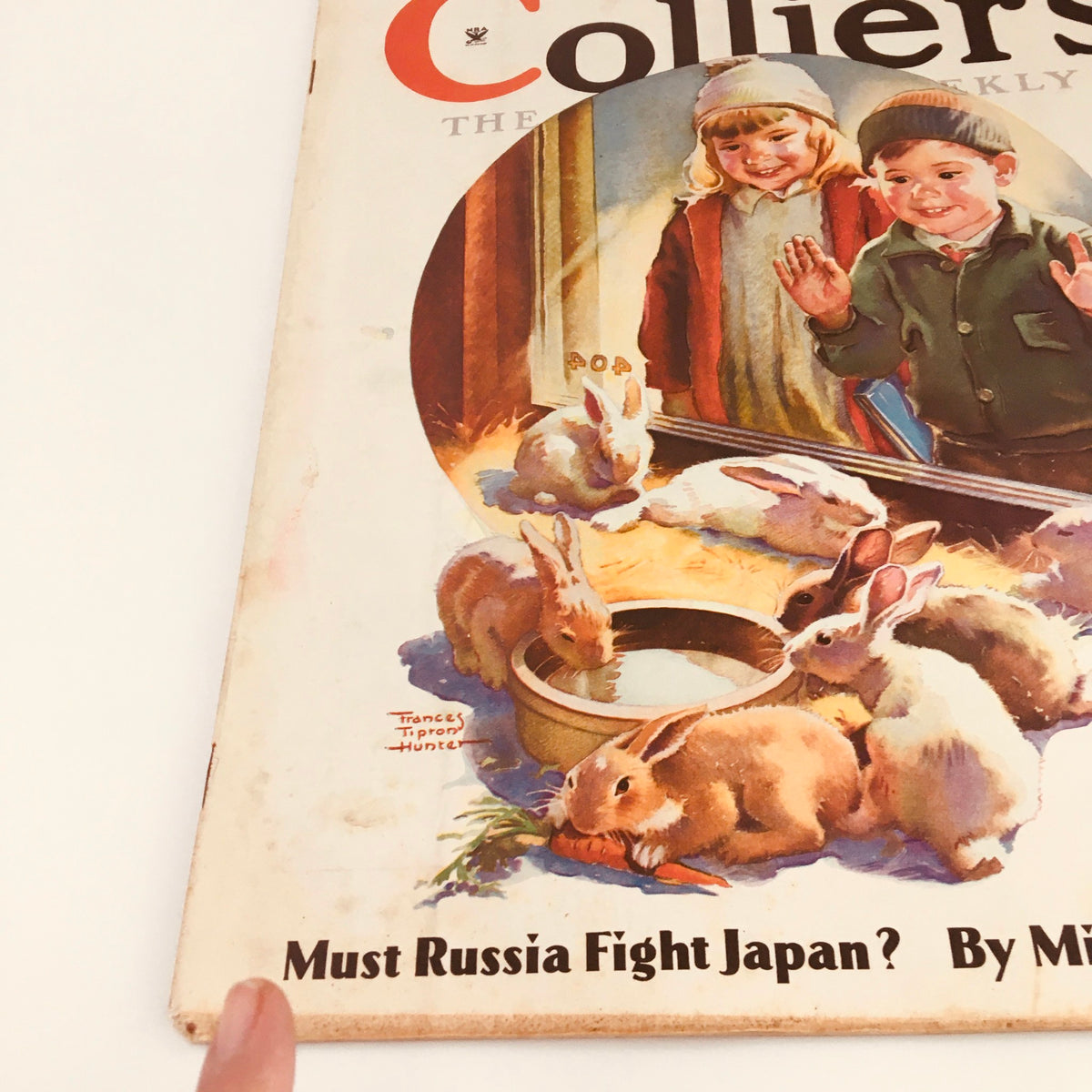 Vintage Collier's Magazine April 7 1934 Easter Bunnies by Francis Tipton Hunter