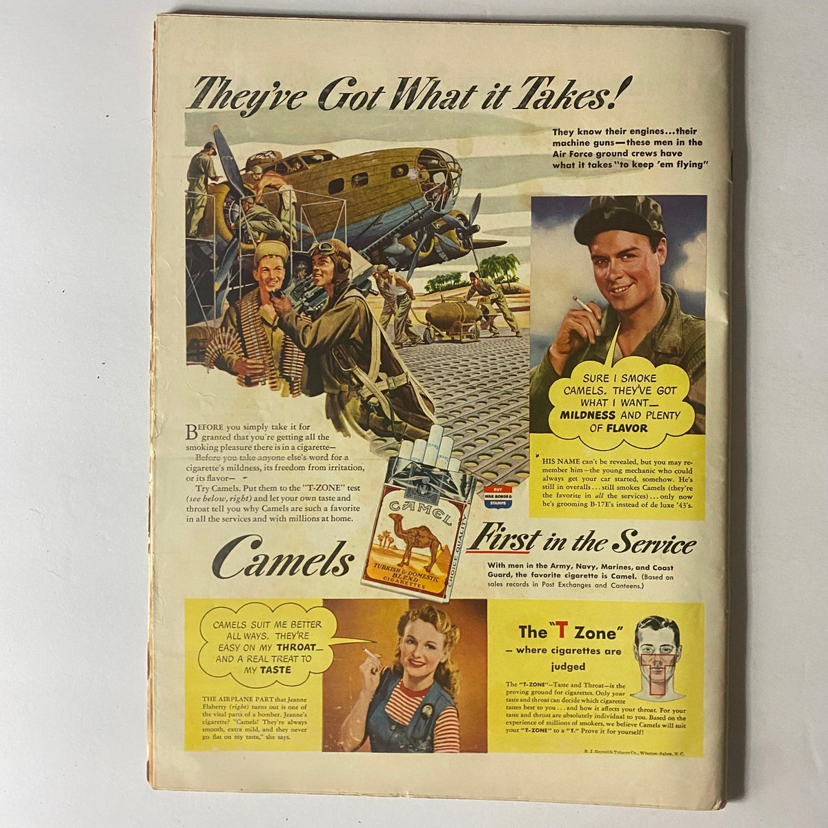 Advertisement page from the May 31, 1943 issue of Life Magazine promoting Camel cigarettes, featuring military personnel and vintage aviation imagery.