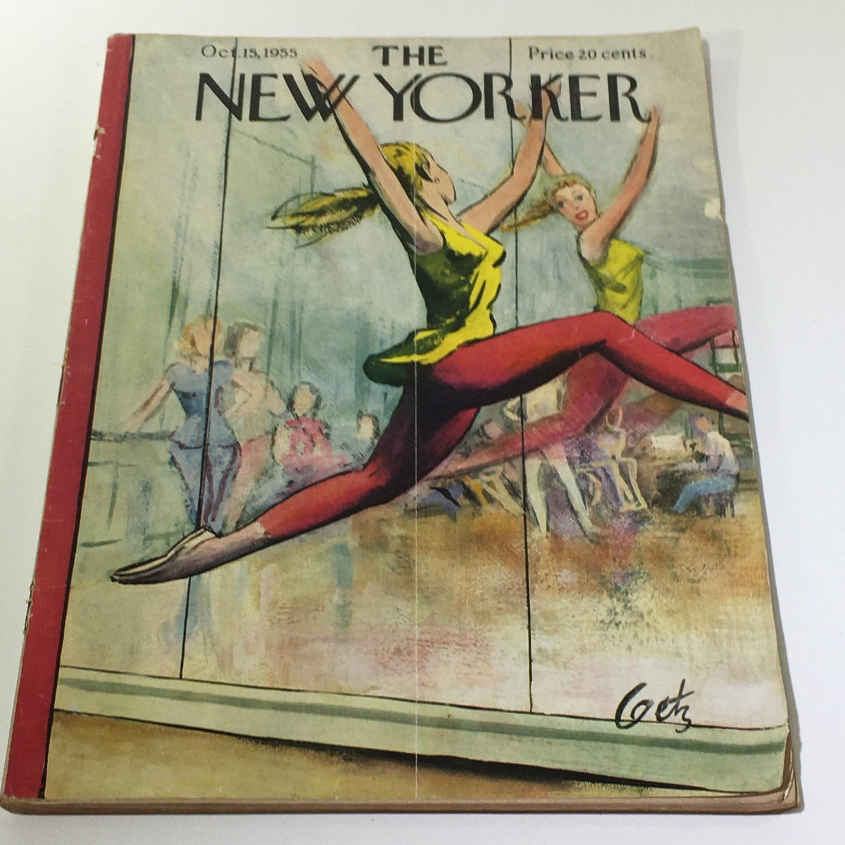 Cover of The New Yorker, October 15, 1955, featuring a thematic illustration by Arthur Getz