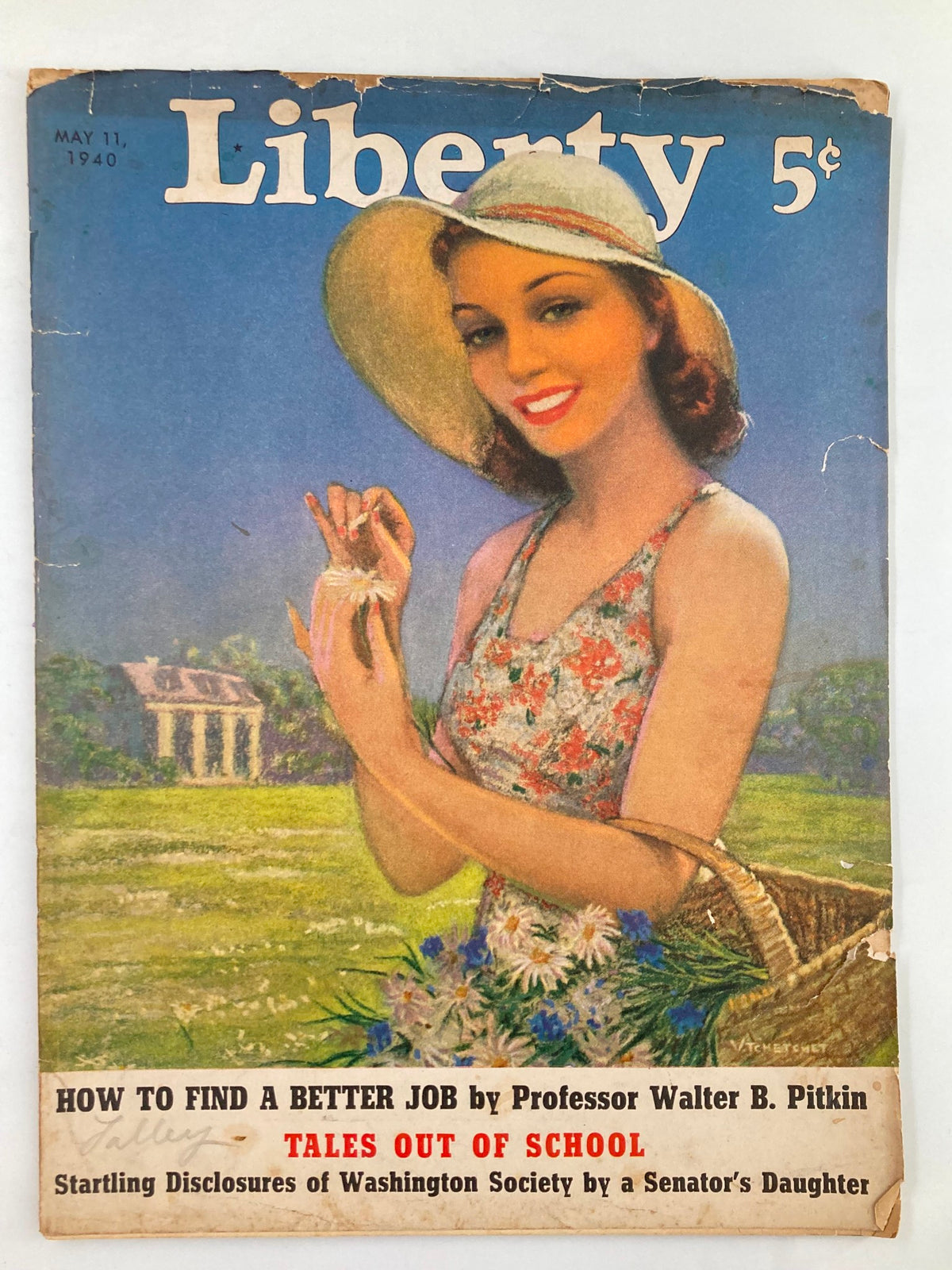 Vintage Liberty Magazine May 11 1940 Startling Disclosures of WA Society No Label