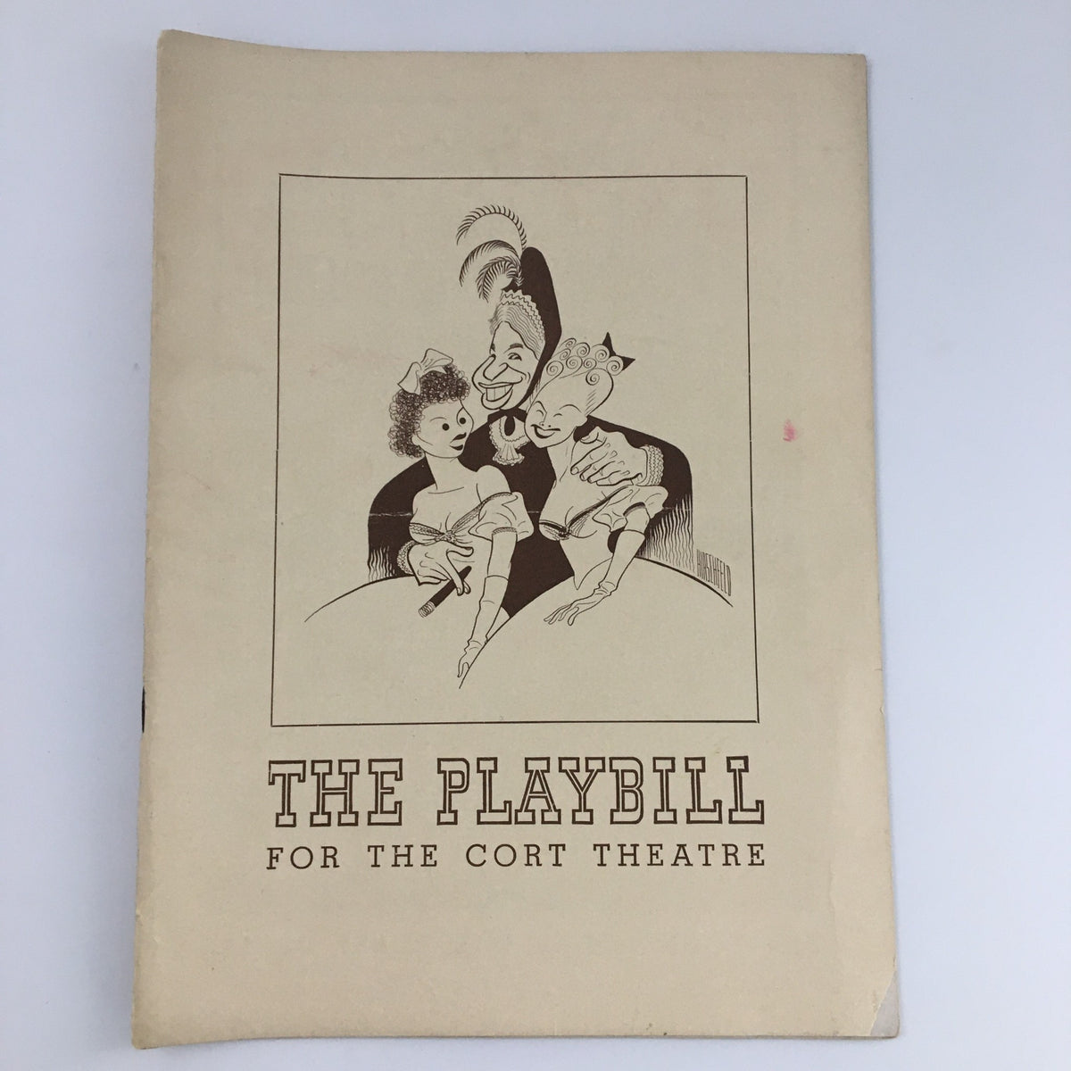 Cover of the 1940 Playbill for the Cort Theatre production of 'Charley's Aunt', featuring illustrated characters in a vintage style.