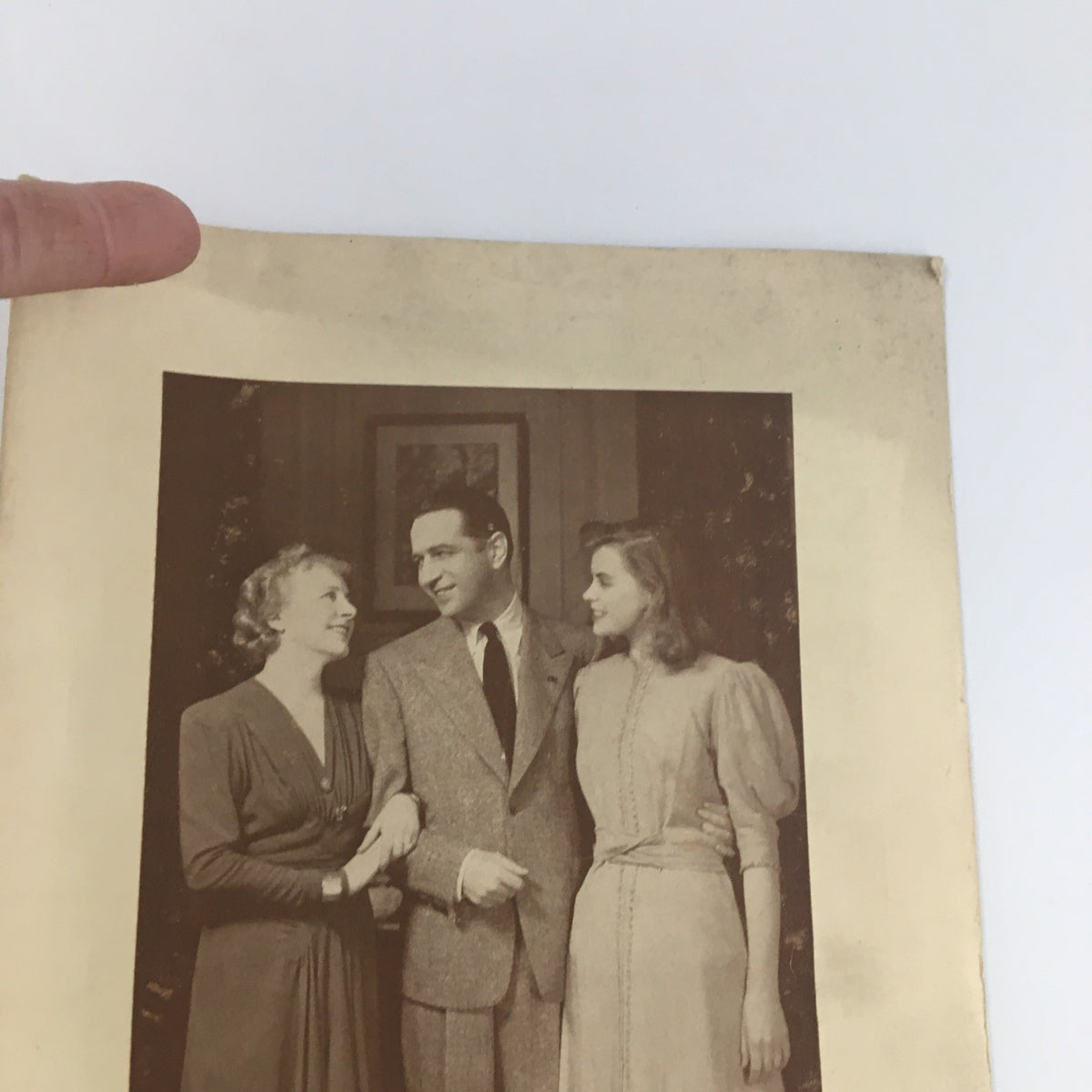 Close-up image of the 1942 Playbill for 'Claudia' at St. James Theatre featuring actresses Frances Starr and Dorothy McGuire.