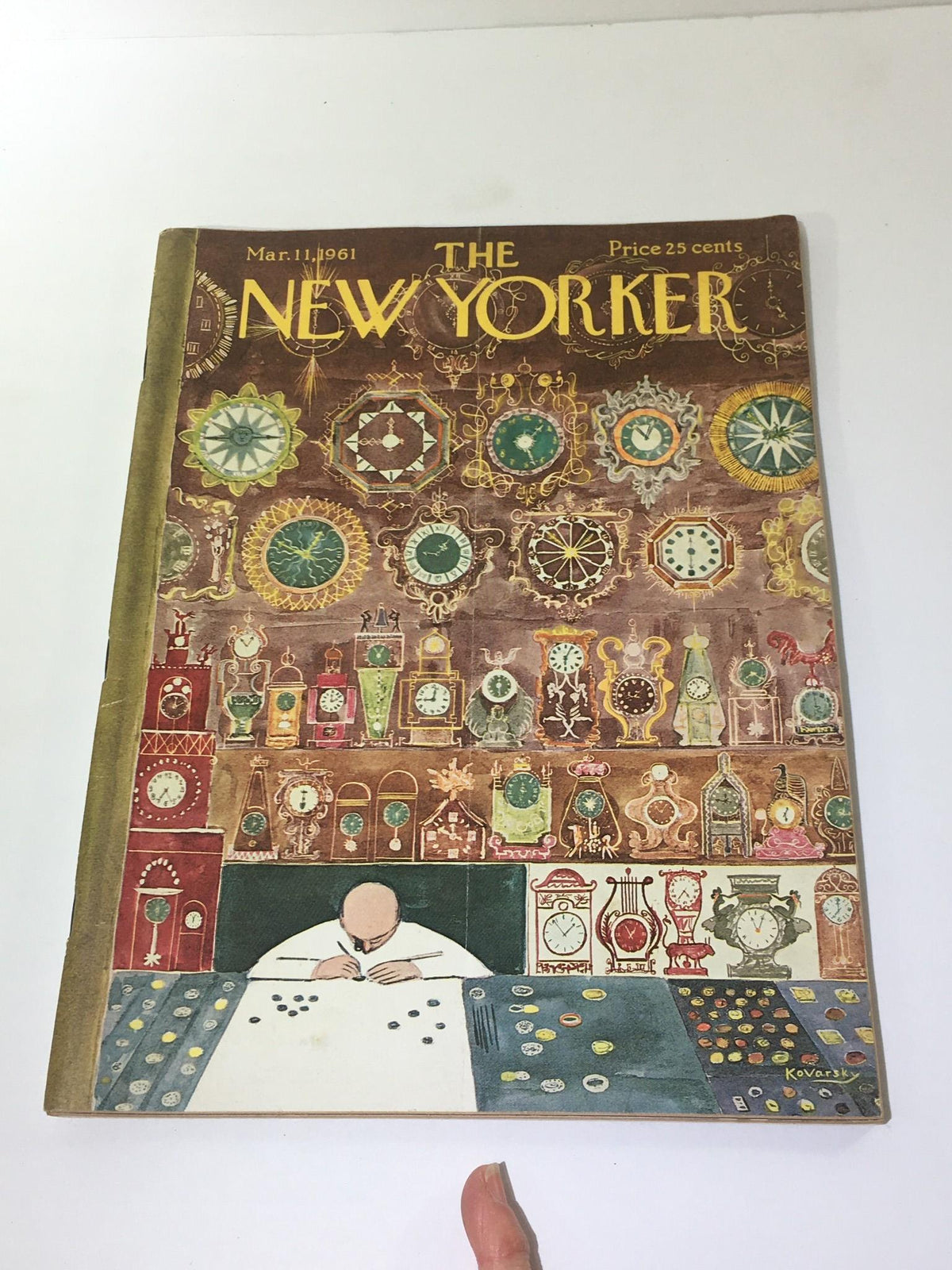 The New Yorker: March 11 1961 - Full Magazine/Theme Cover Anatol Kovarsky