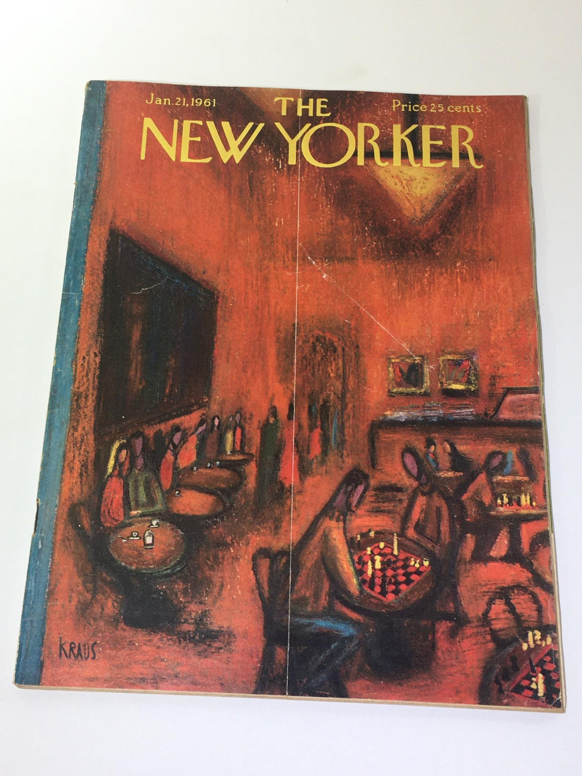 The New Yorker January 21 1961 Full Magazine Theme Cover by Robert Klaus