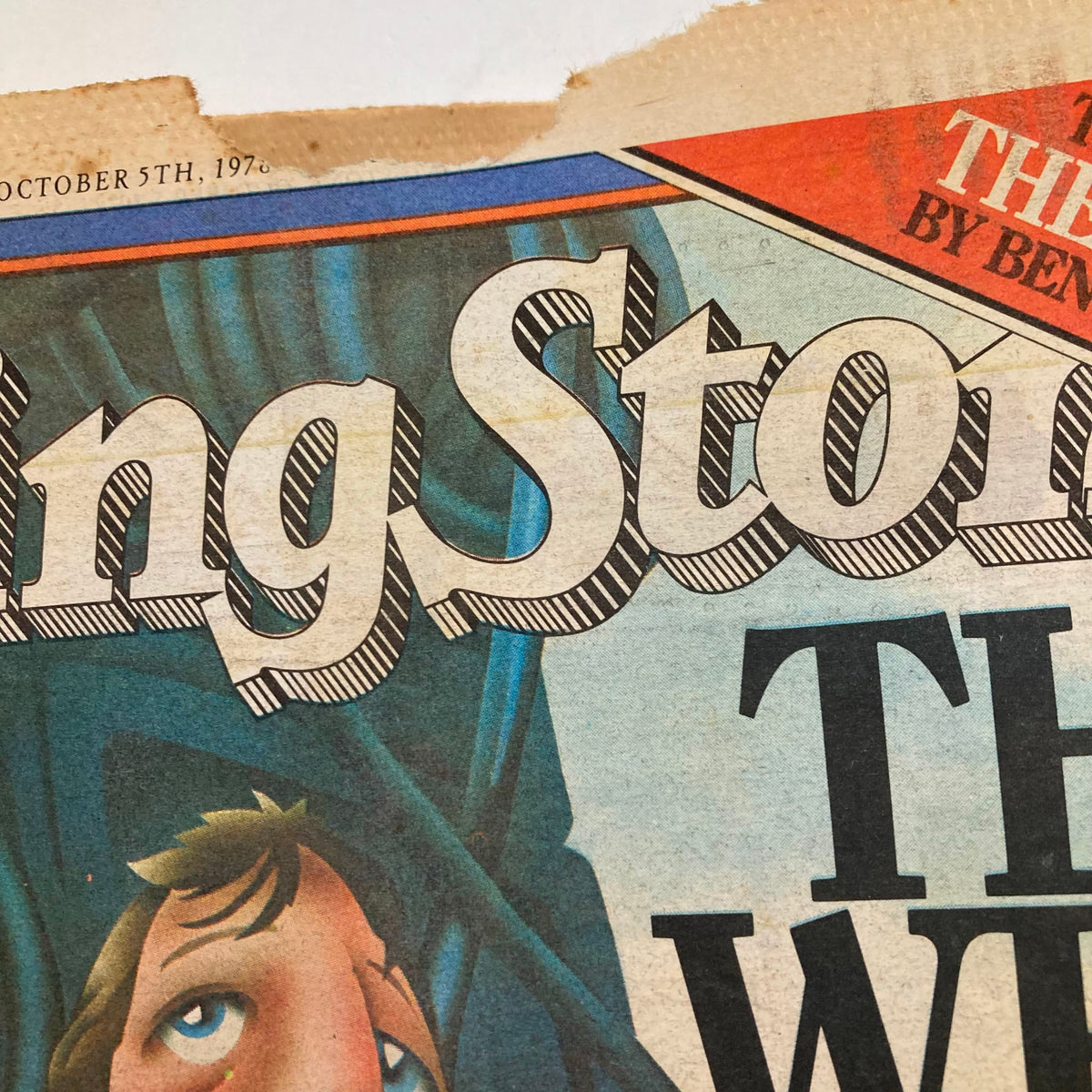 VTG Rolling Stone Magazine October 5 1978 featuring the title and iconic illustration reflecting the essence of the magazine's vintage rock and pop culture.