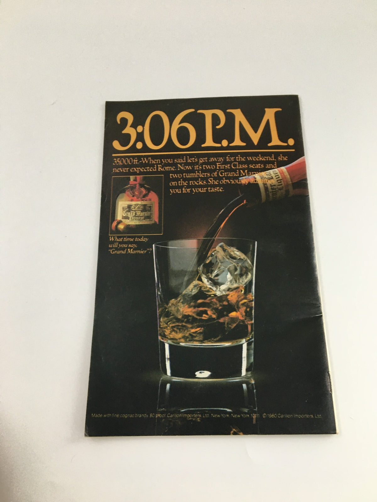 Advertisement from the 1980 Showbill for 'True West' at Martinson Hall promoting Dubonnet, a French aperitif wine.