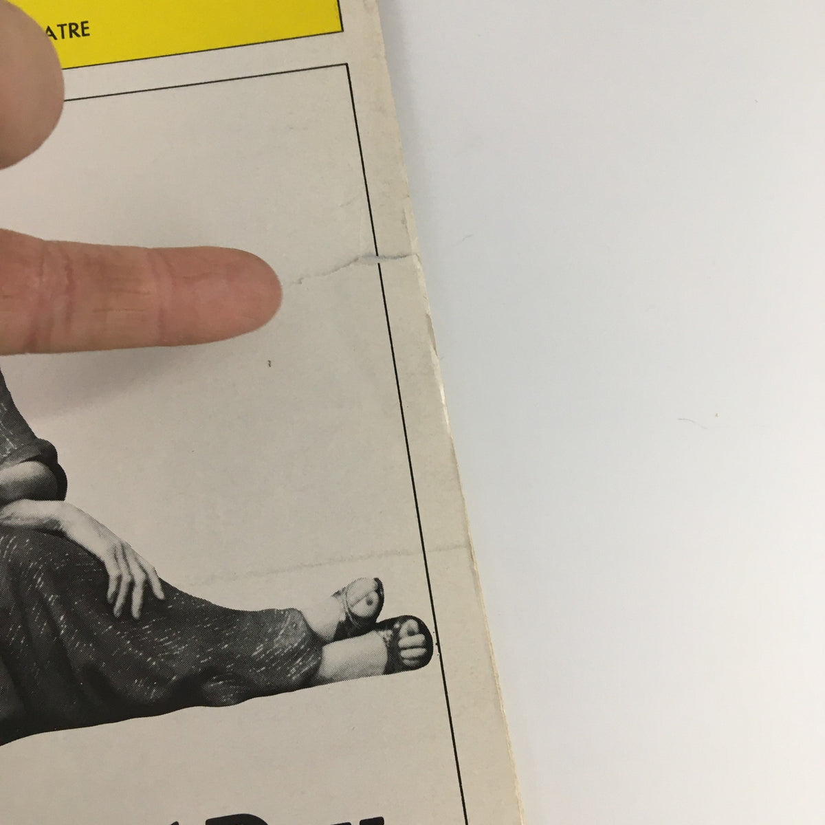Close-up of the 1980 Playbill for 'Night and Day' at Anta Theatre showing a minor crease on the cover, highlighting its vintage character.