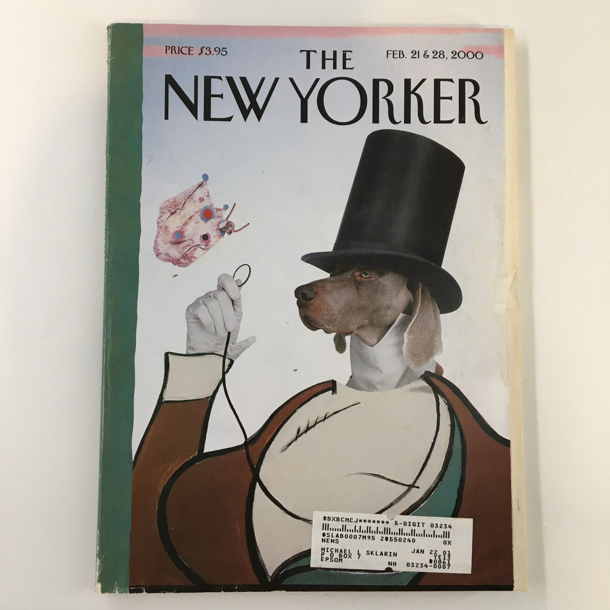 The New Yorker Full Magazine February 21 2000 Tilley Dog by William Wegman